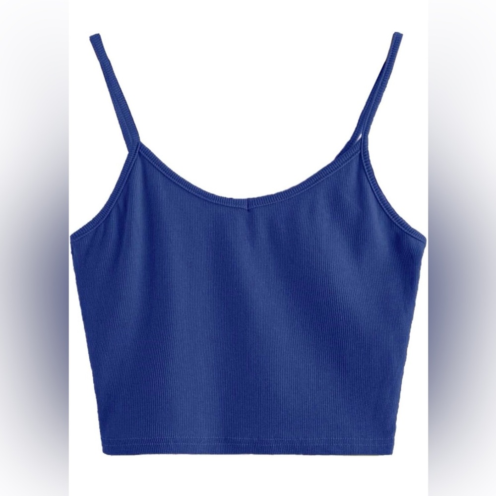 Amazon Blue Crop Tank